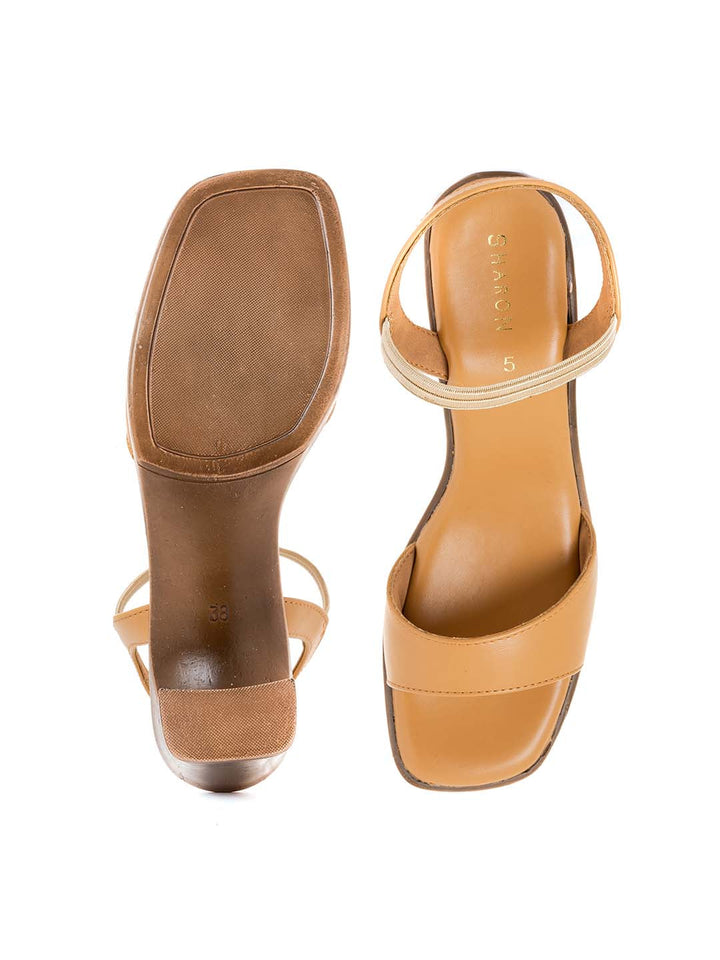 Khadim Sharon High Heel Block Slingback Sandal for Women