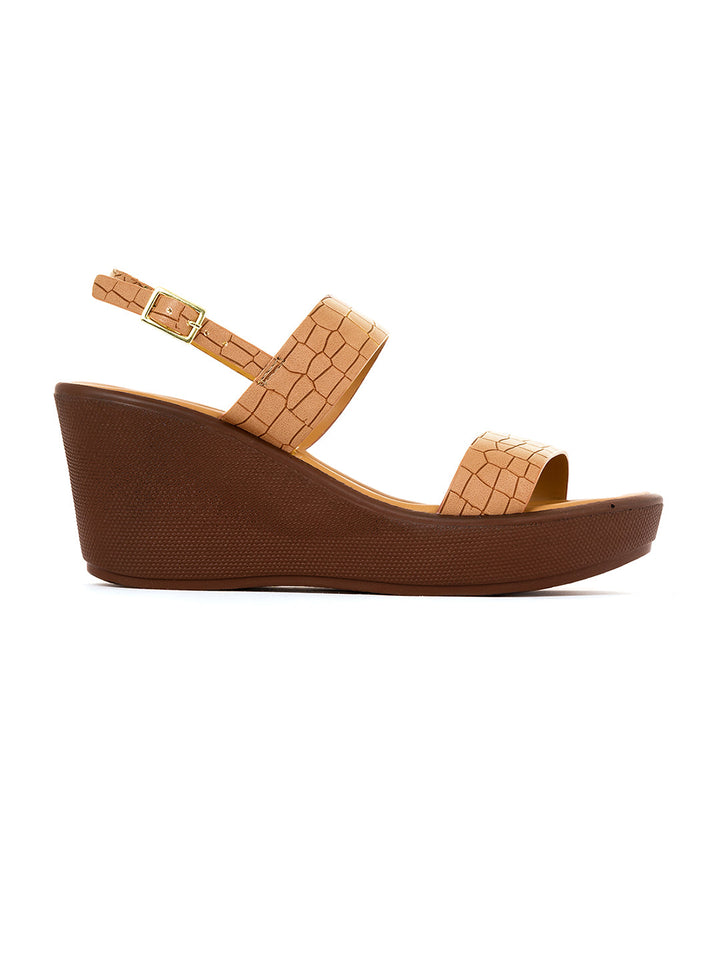 Khadim Sharon High Heel Wedge Sandal for Women