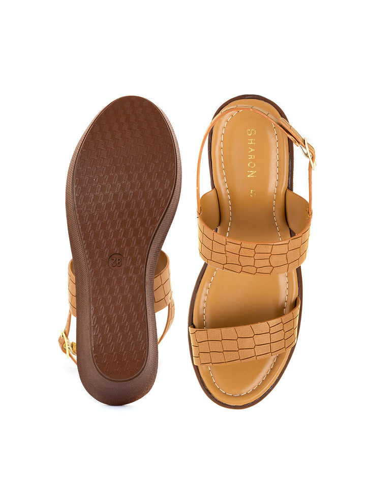 Khadim Sharon High Heel Wedge Sandal for Women