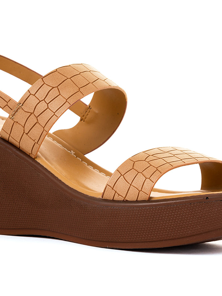 Khadim Sharon High Heel Wedge Sandal for Women