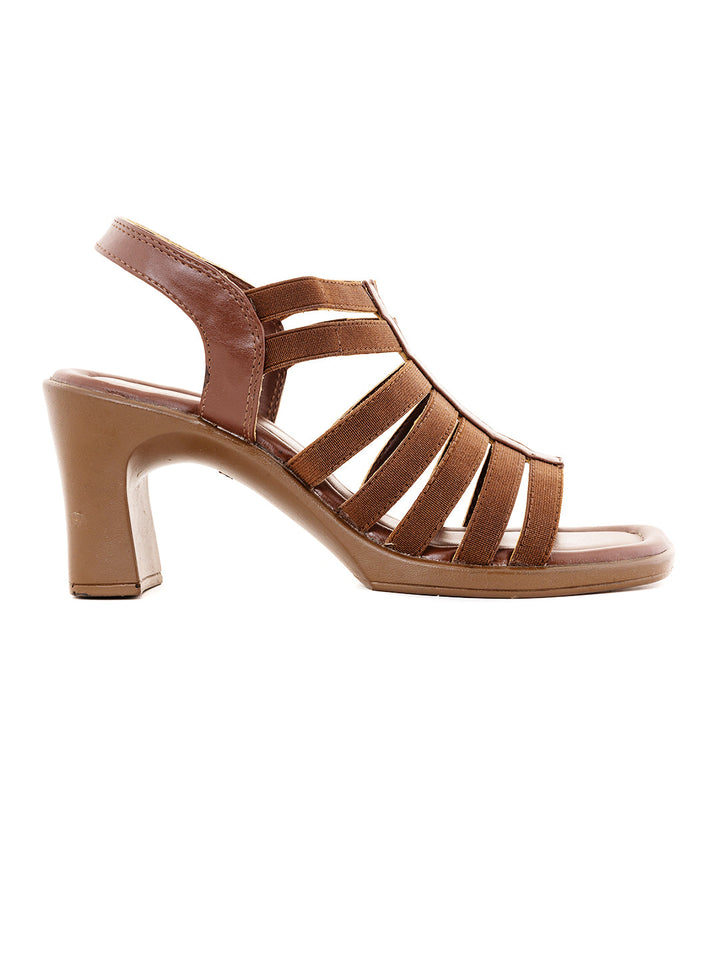 Khadim Sharon High Heel Block Slingback Gladiator Sandal for Women