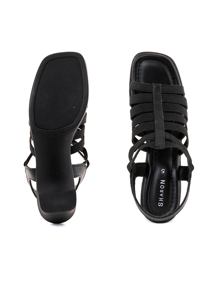 Khadim Sharon High Heel Block Slingback Gladiator Sandal for Women
