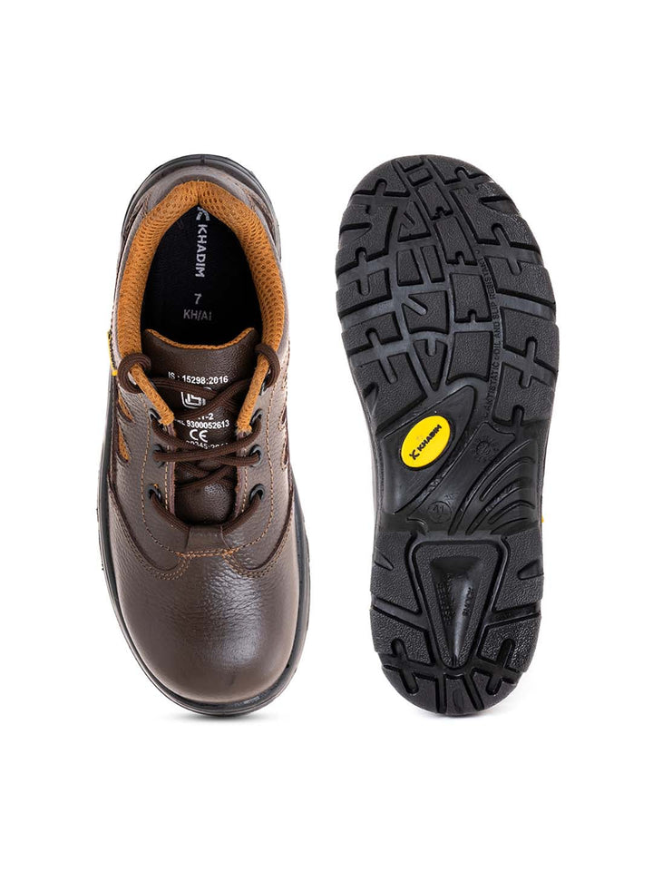 Khadim Leather Industrial Labour Safety Shoe for Men