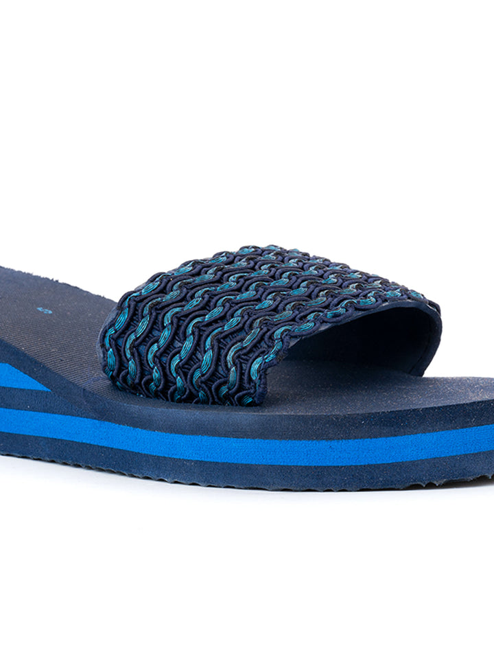 Khadim Waves Wedge Heel Mule Slide Slippers for Women