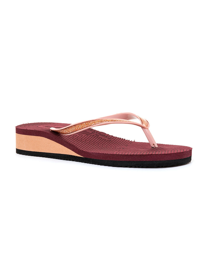 Khadim Waves Wedge Heel Casual Slippers for Women