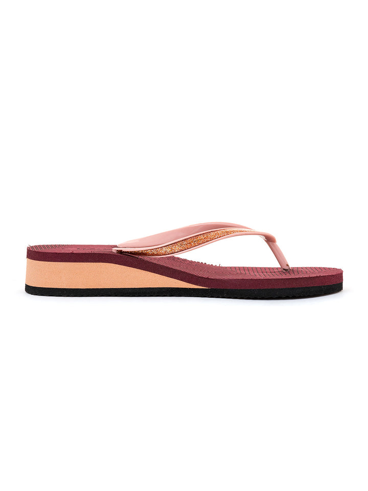 Khadim Waves Wedge Heel Casual Slippers for Women