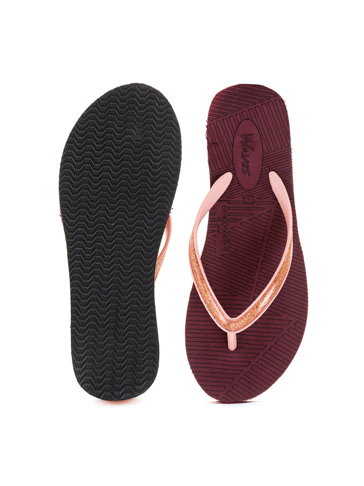 Khadim Waves Wedge Heel Casual Slippers for Women