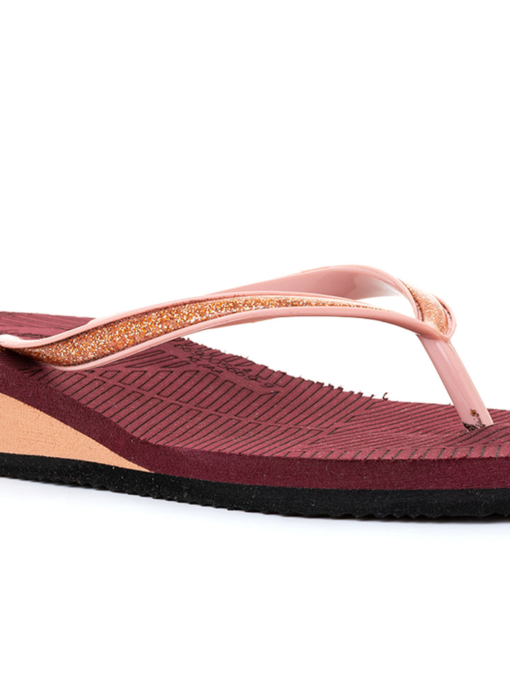 Khadim Waves Wedge Heel Casual Slippers for Women