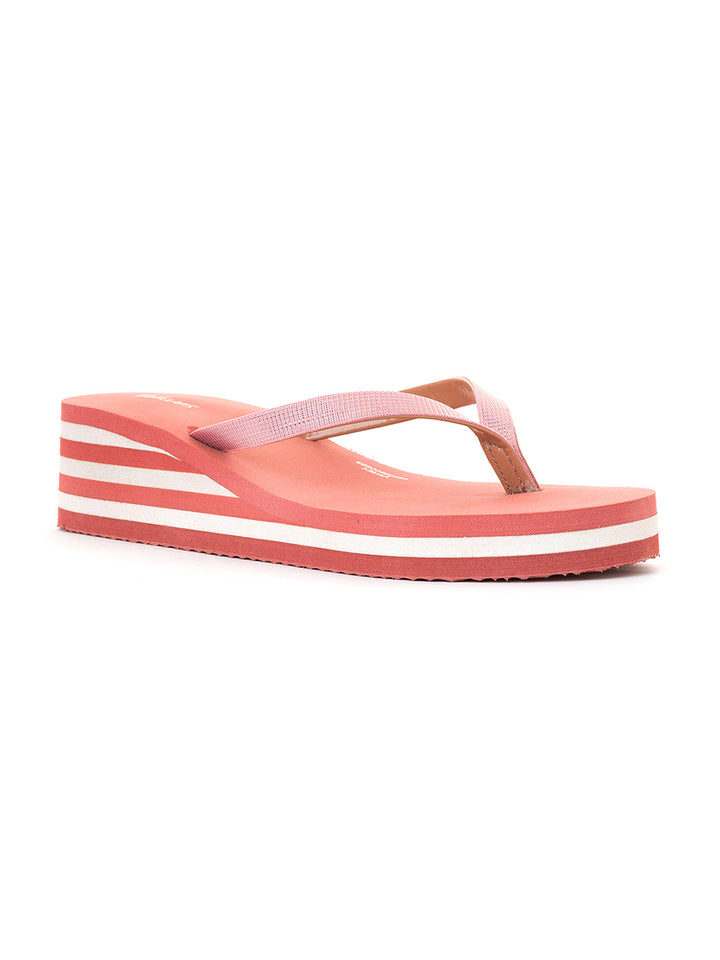 Khadim Waves Wedge Heel Casual Slippers for Women