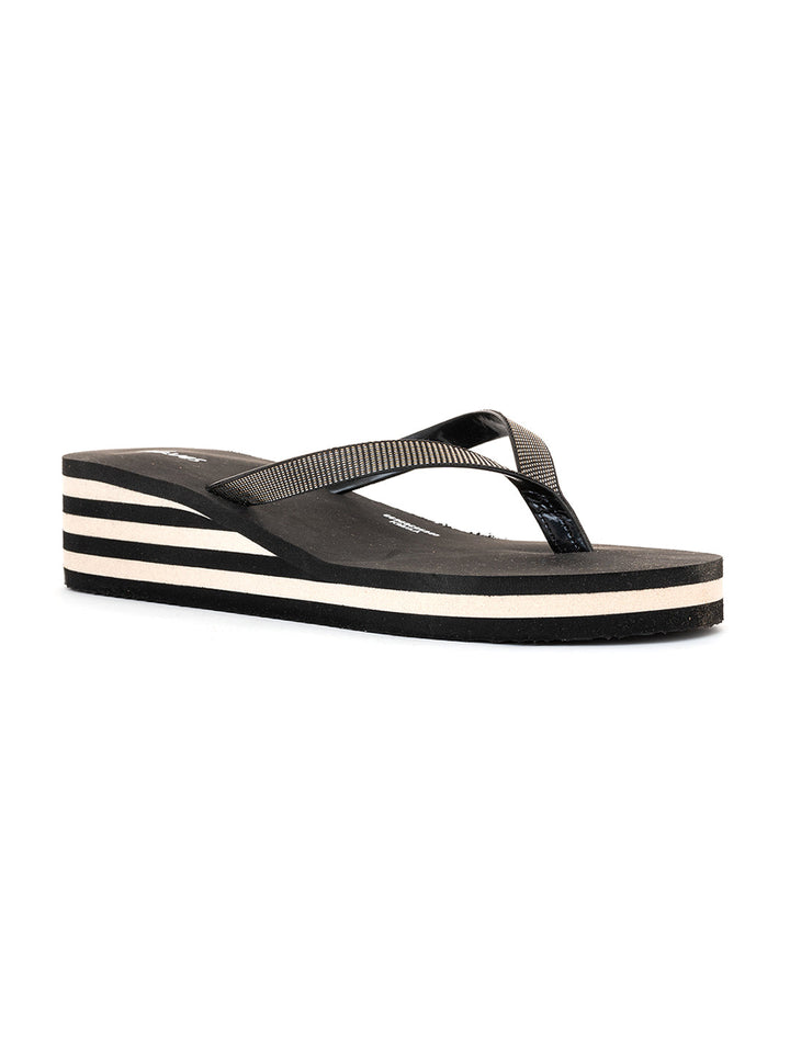 Khadim Waves Wedge Heel Casual Slippers for Women