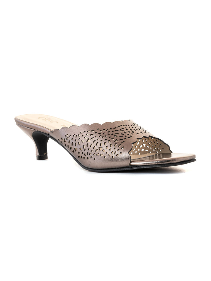Khadim Cleo French Heel Mule Slip On Sandal for Women