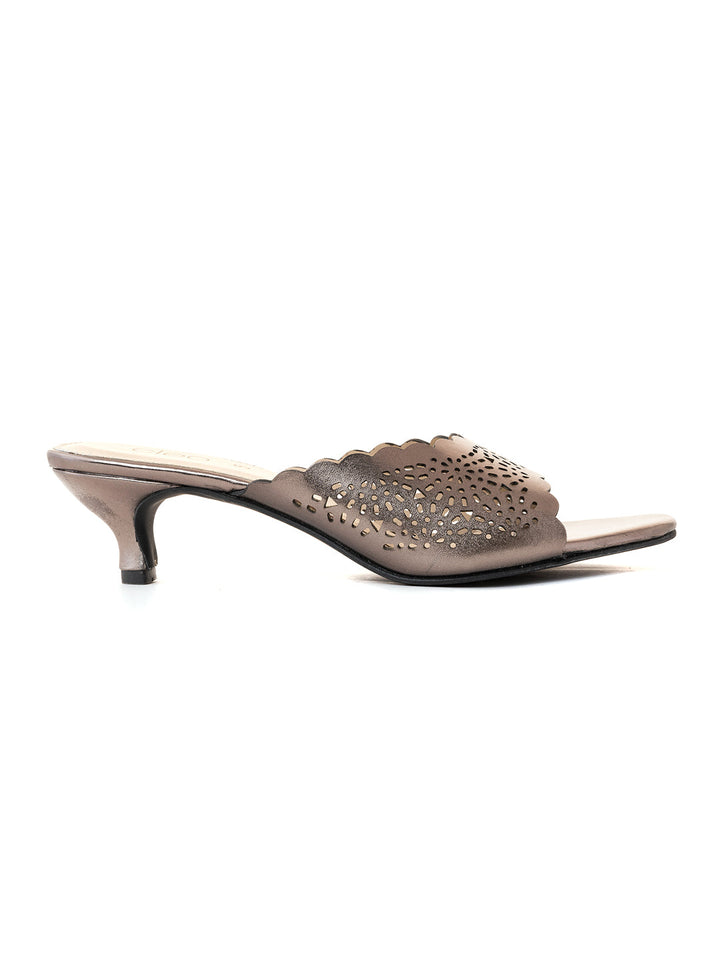 Khadim Cleo French Heel Mule Slip On Sandal for Women