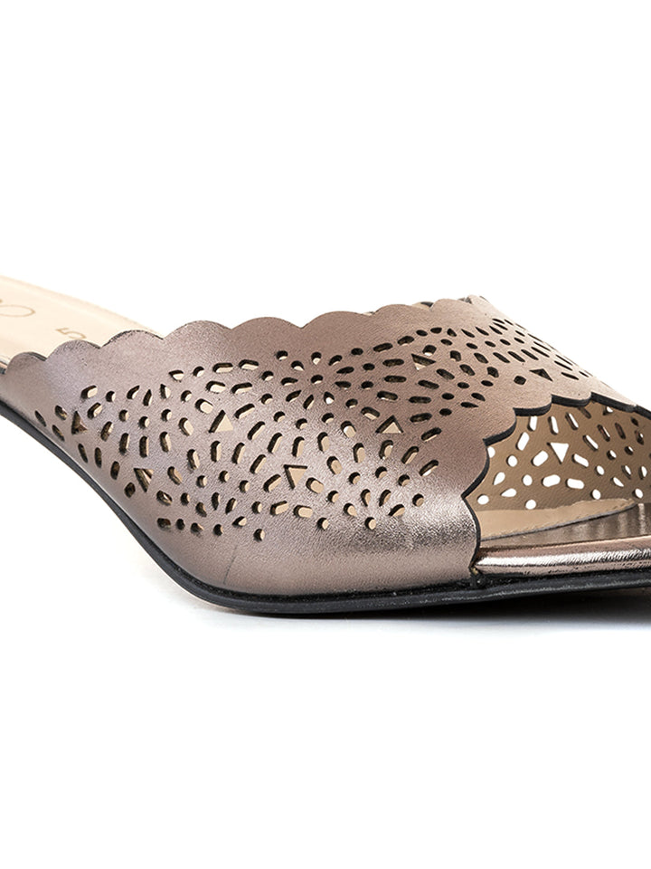 Khadim Cleo French Heel Mule Slip On Sandal for Women