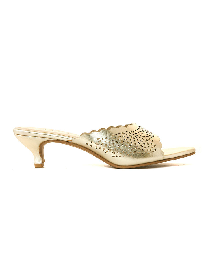 Khadim Cleo French Heel Mule Slip On Sandal for Women