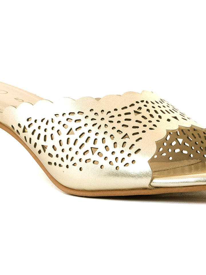 Khadim Cleo French Heel Mule Slip On Sandal for Women