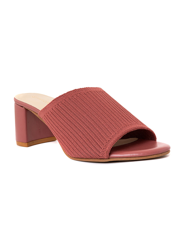 Khadim Sharon Block Heel Mule Slip On Sandal for Women