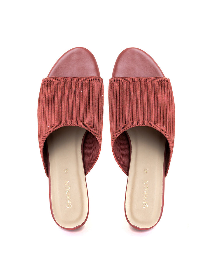 Khadim Sharon Block Heel Mule Slip On Sandal for Women