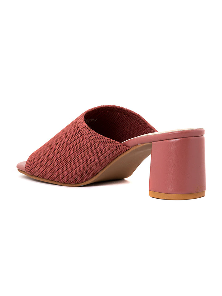 Khadim Sharon Block Heel Mule Slip On Sandal for Women