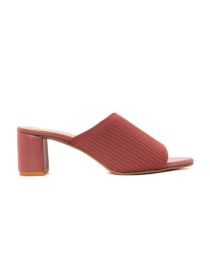 Khadim Sharon Block Heel Mule Slip On Sandal for Women