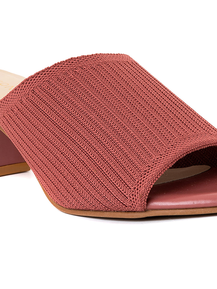 Khadim Sharon Block Heel Mule Slip On Sandal for Women