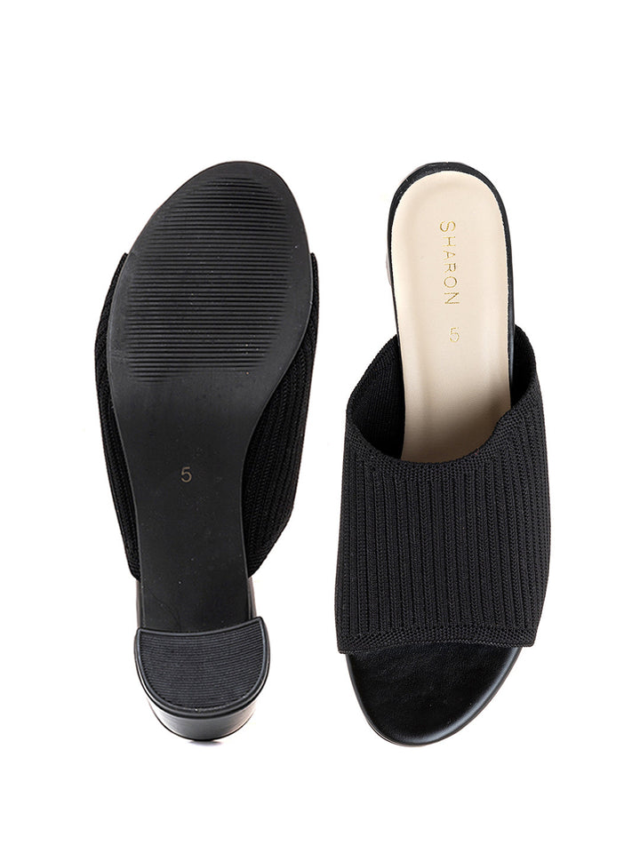 Khadim Sharon Block Heel Mule Slip On Sandal for Women