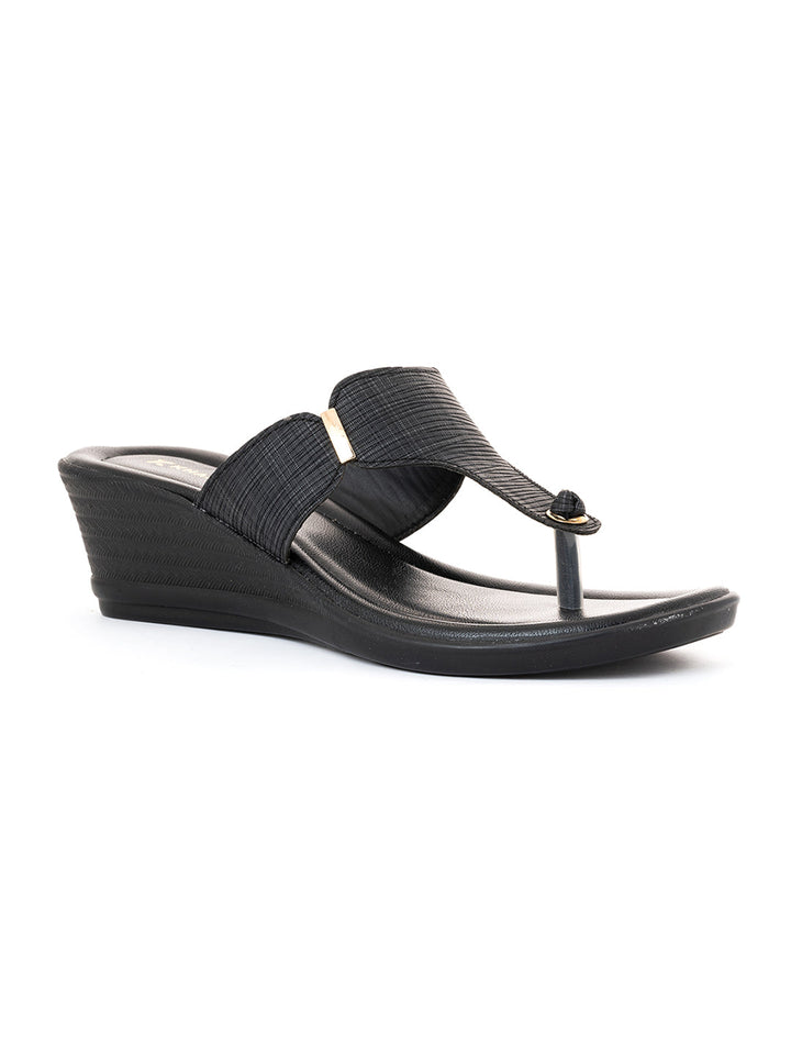 Khadim Wedge Heel Slip On Sandal for Women