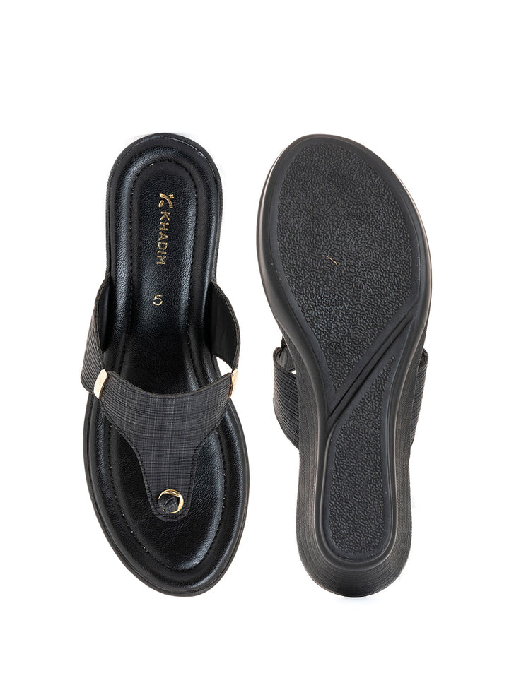Khadim Wedge Heel Slip On Sandal for Women