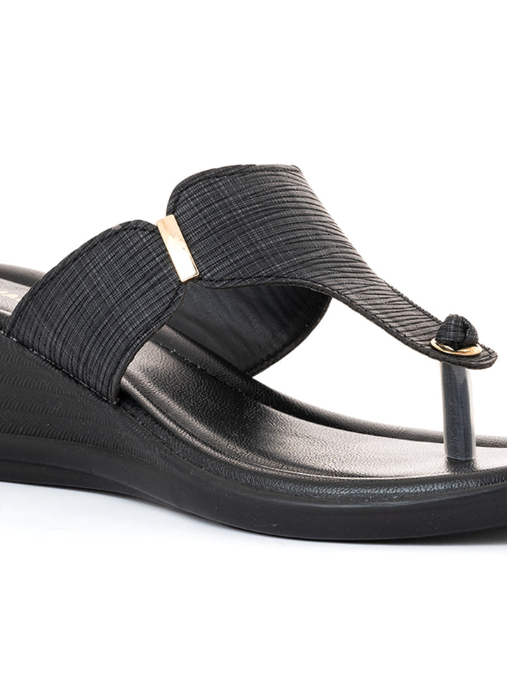 Khadim Wedge Heel Slip On Sandal for Women