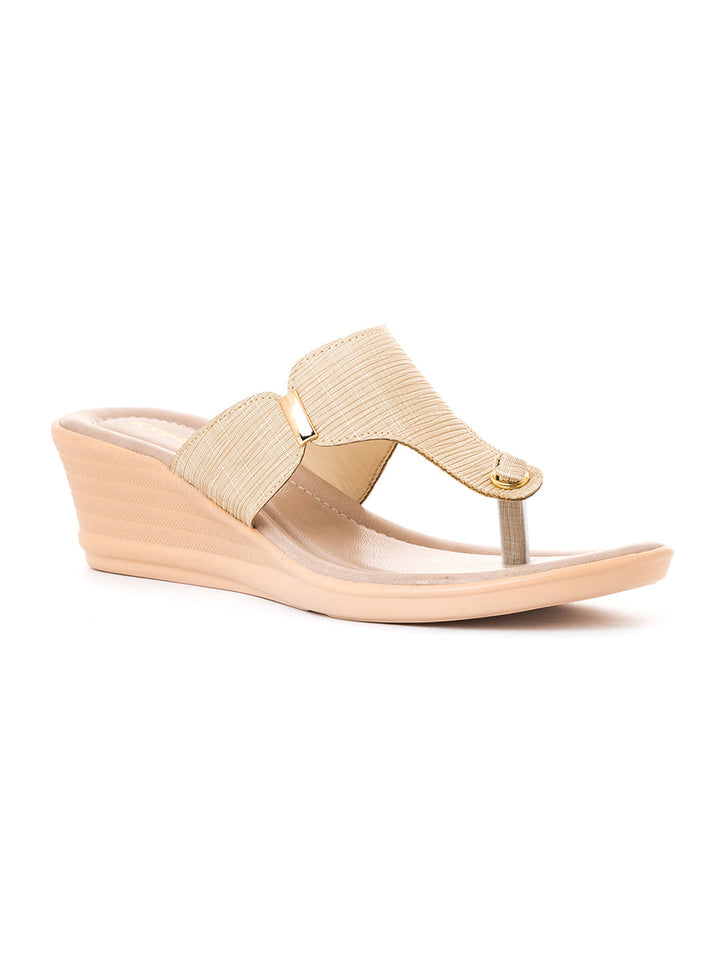 Khadim Wedge Heel Slip On Sandal for Women