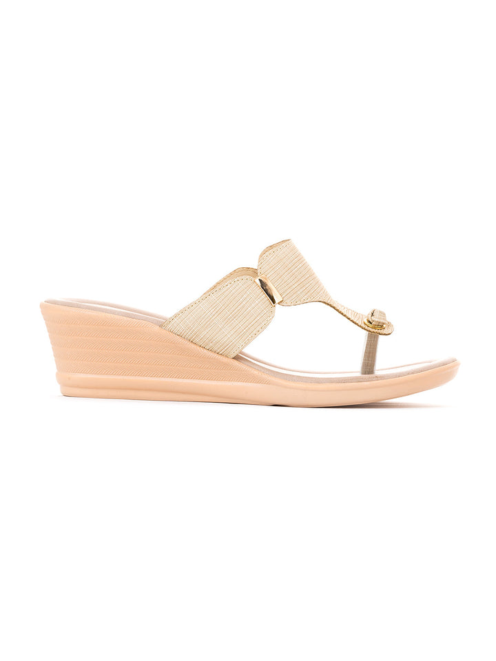 Khadim Wedge Heel Slip On Sandal for Women