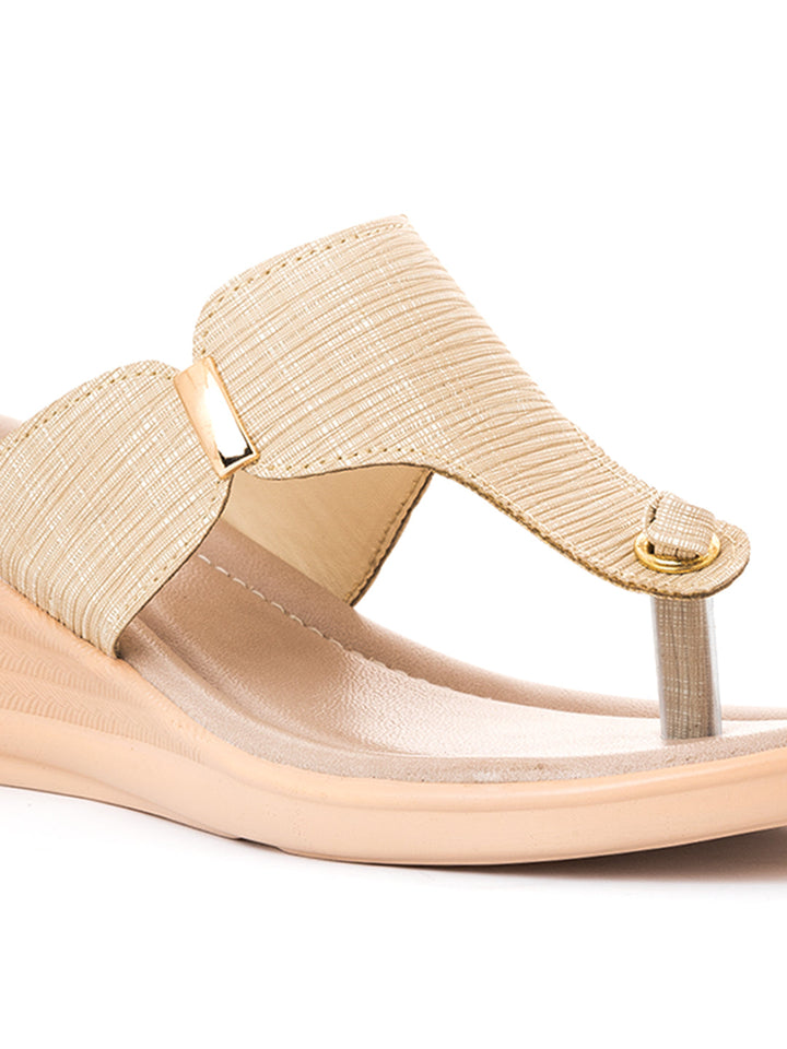 Khadim Wedge Heel Slip On Sandal for Women