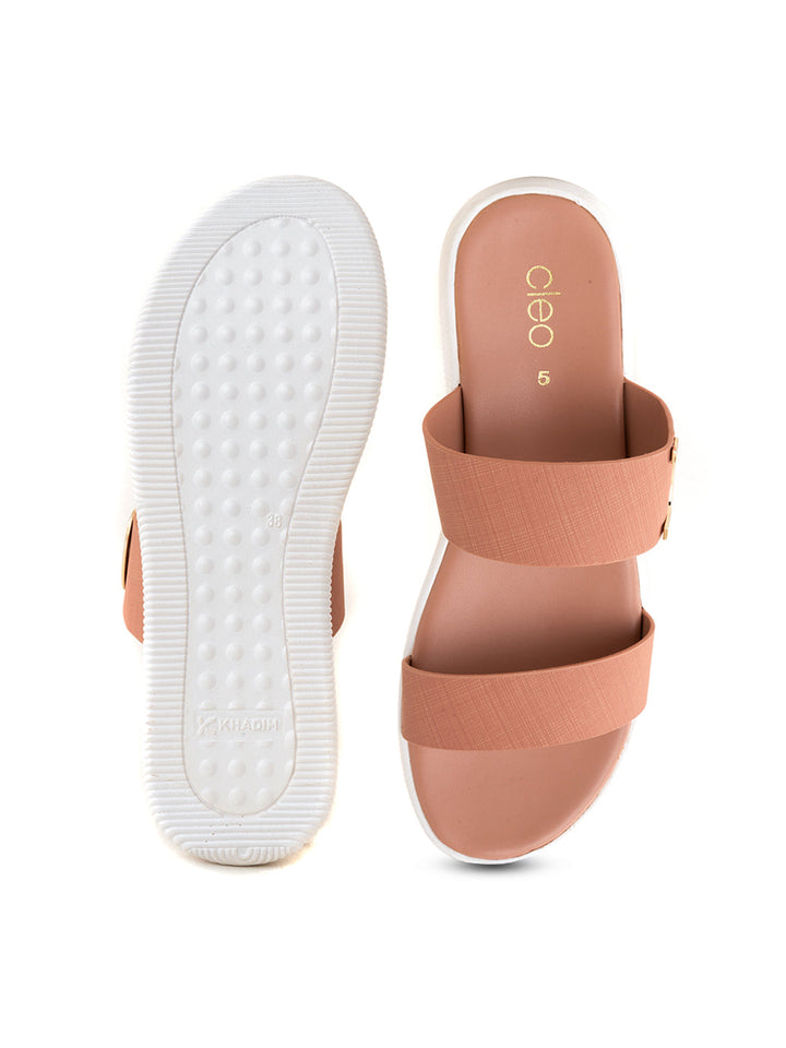 Khadim Cleo Flat Mule Slip On Sandal for Women