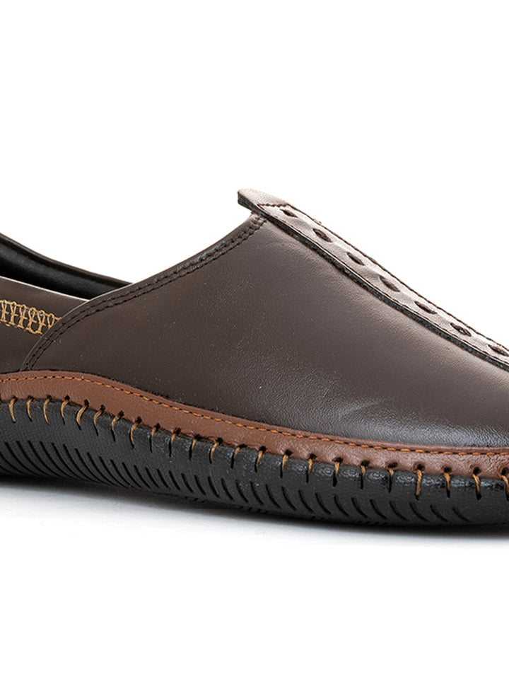 Khadim Lazard Leather Nagra Jutti for Men