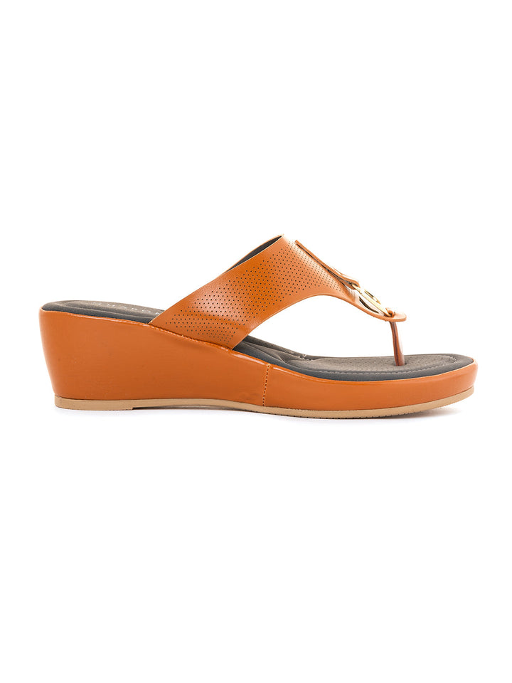 Khadim Sharon Wedge Heel Slip On Sandal for Women