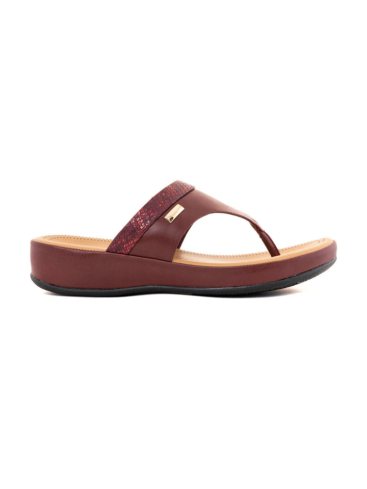 Khadim Softouch Wedge Heel Slip On Sandal for Women