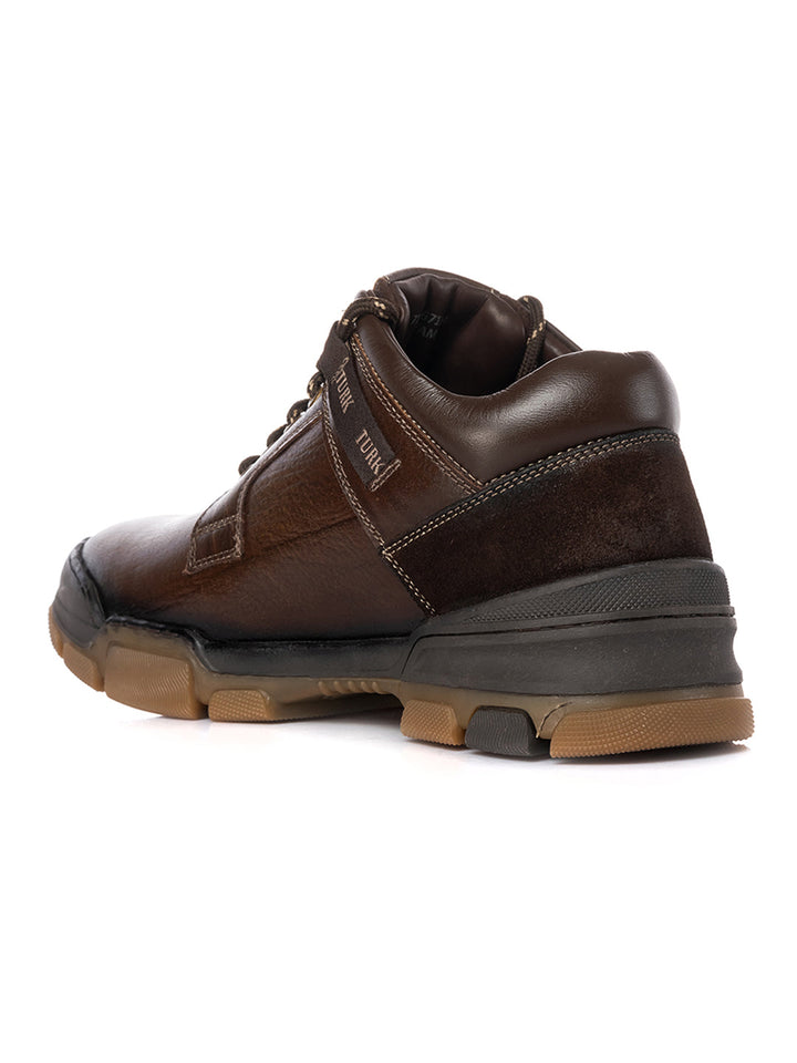 KHADIM Turk Outdoor Leather Hiking Boots for Men