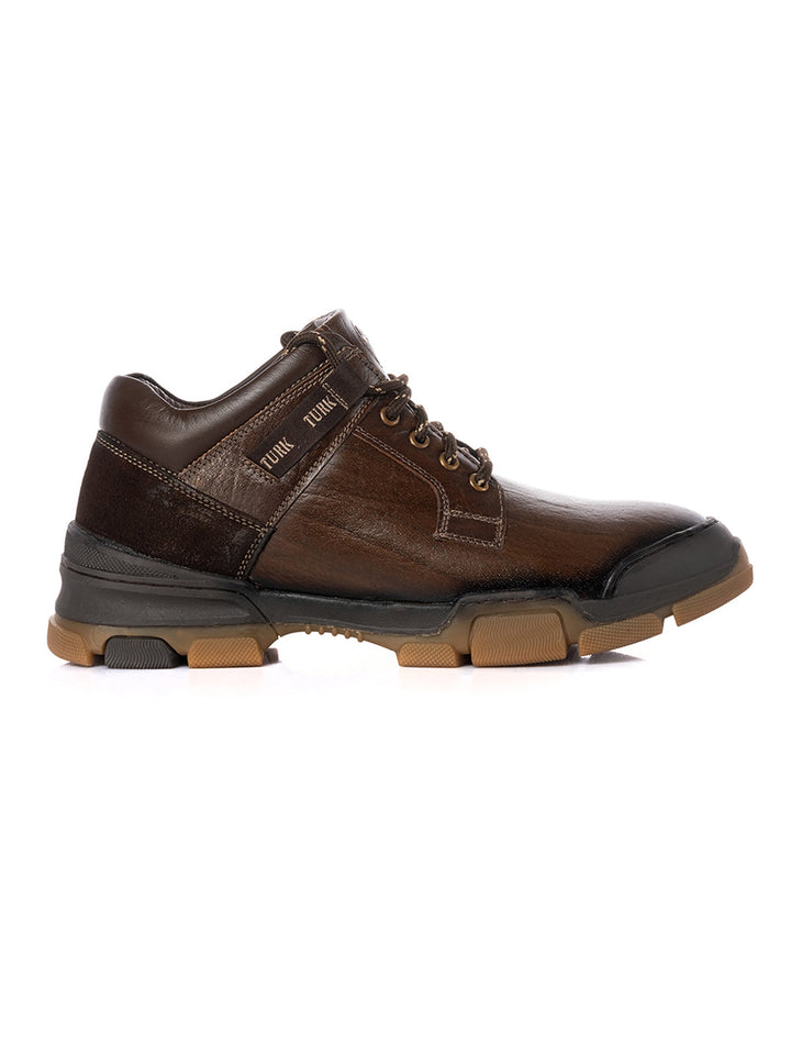 KHADIM Turk Outdoor Leather Hiking Boots for Men