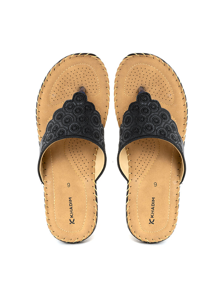 Khadim Wedge Heel Slip On Sandal for Women