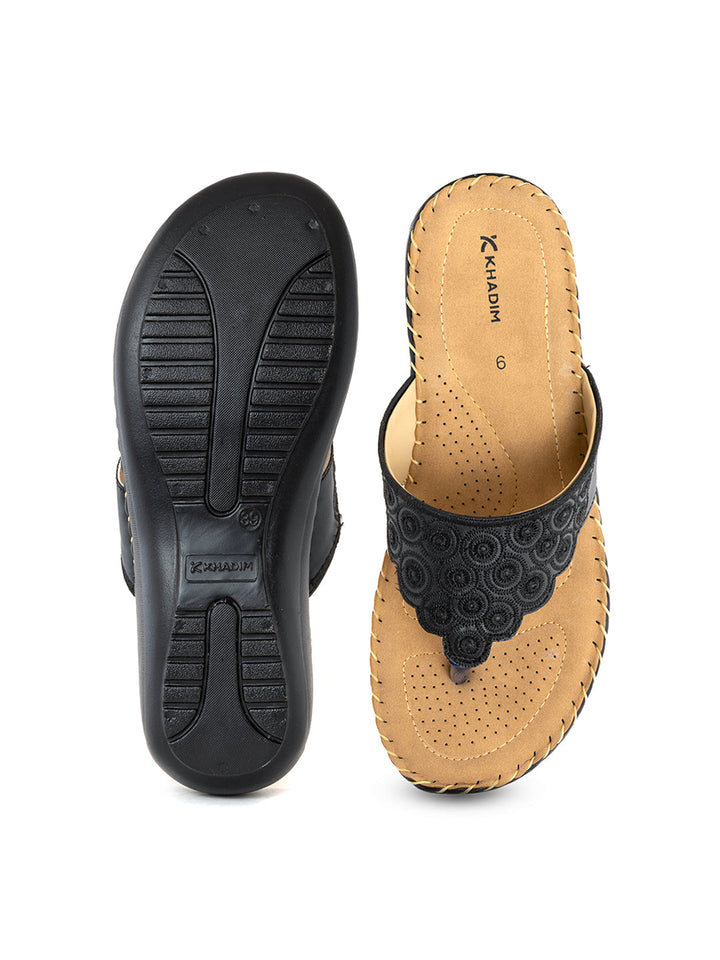 Khadim Wedge Heel Slip On Sandal for Women
