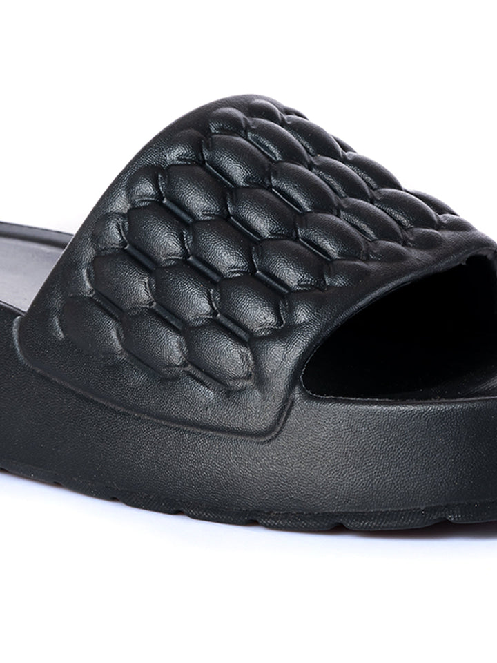 KHADIM Waves Platform Heel Washable Mule Slide Slippers for Women