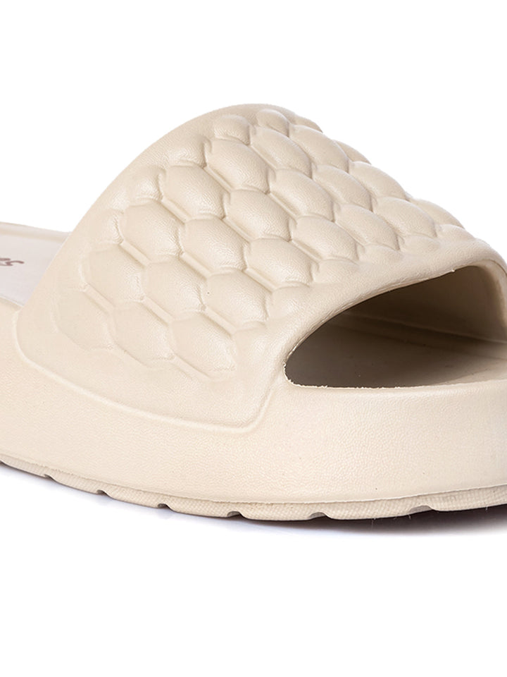 KHADIM Waves Platform Heel Washable Mule Slide Slippers for Women