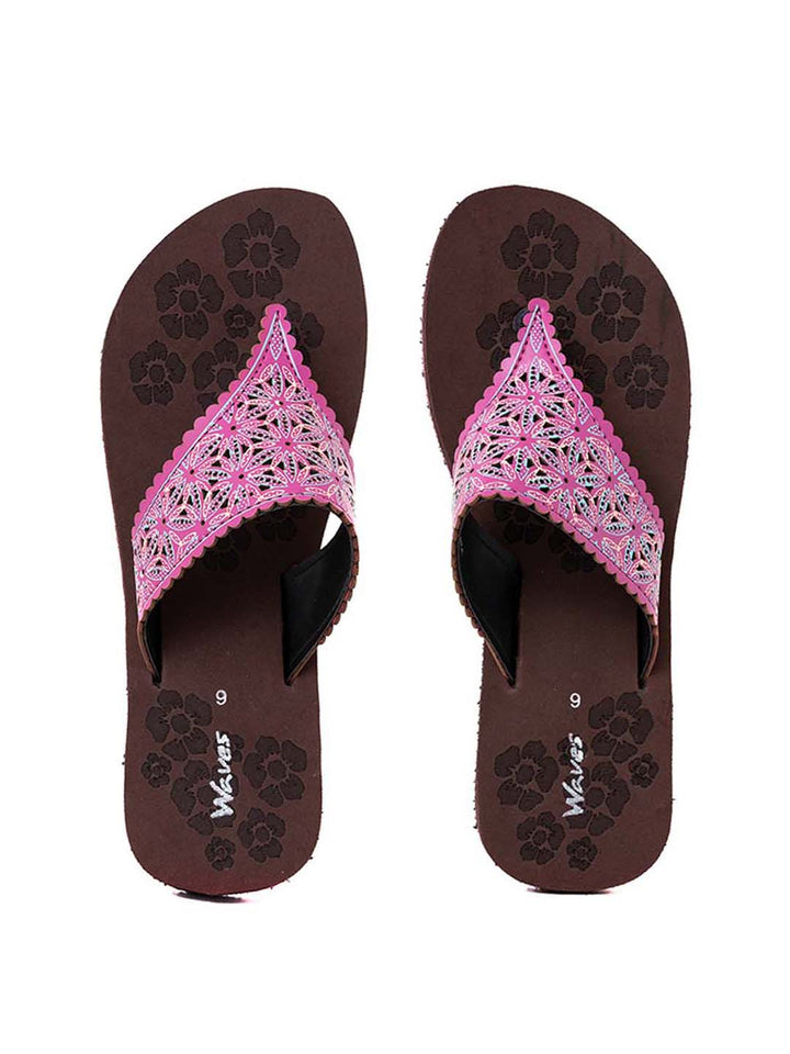 Khadim Waves Casual Flip Flops for Women