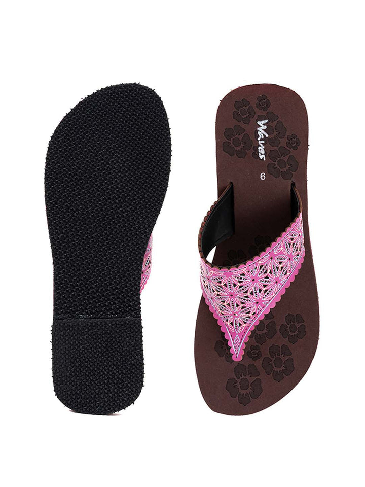 Khadim Waves Casual Flip Flops for Women