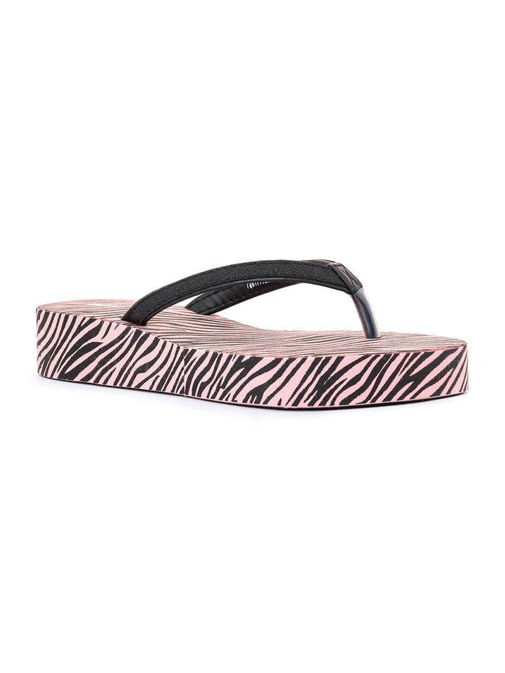 Khadim Waves Platform Heel Casual Slippers for Women