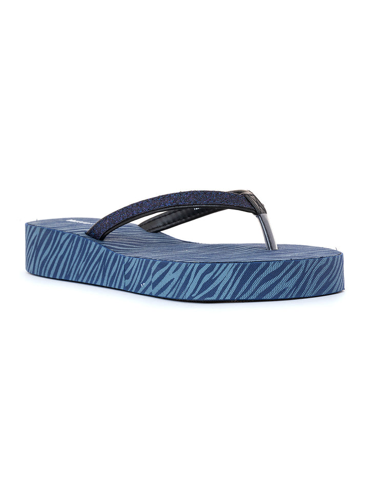 Khadim Waves Platform Heel Casual Slippers for Women