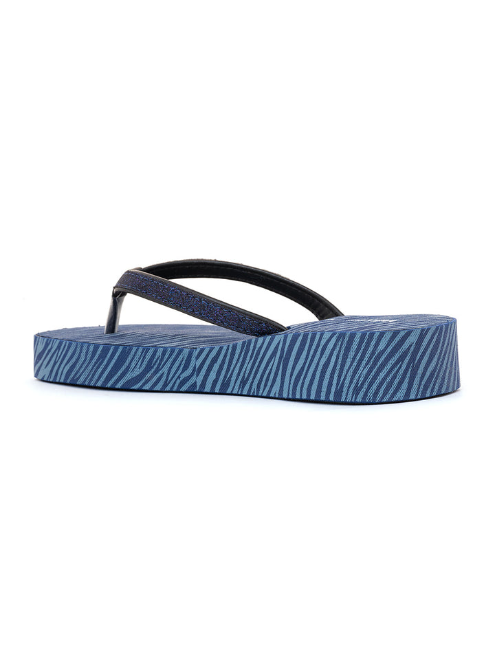 Khadim Waves Platform Heel Casual Slippers for Women