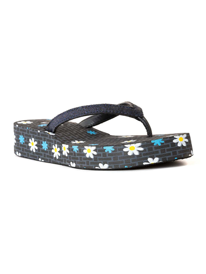 Khadim Waves Platform Heel Casual Slippers for Women