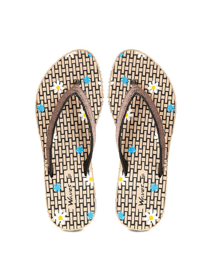 Khadim Waves Platform Heel Casual Slippers for Women