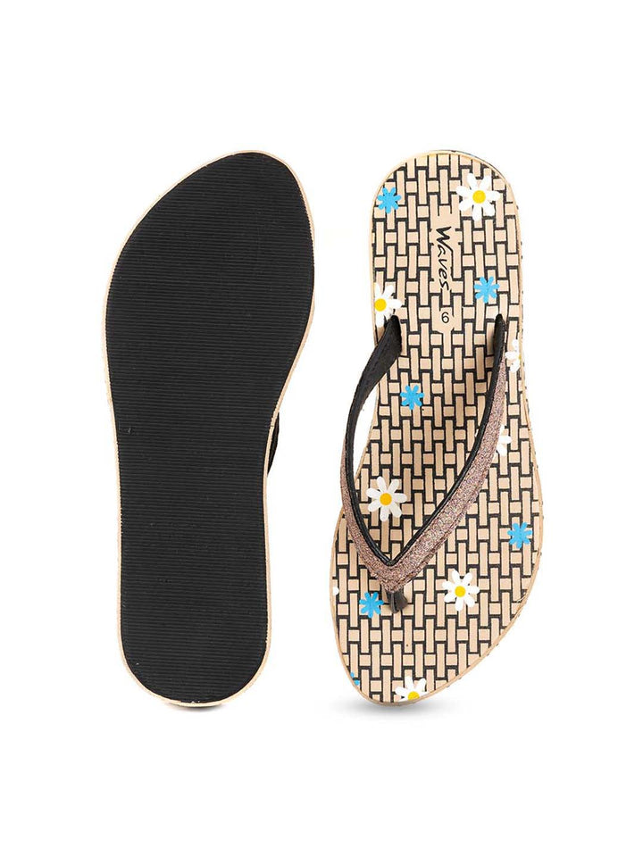 Khadim Waves Platform Heel Casual Slippers for Women