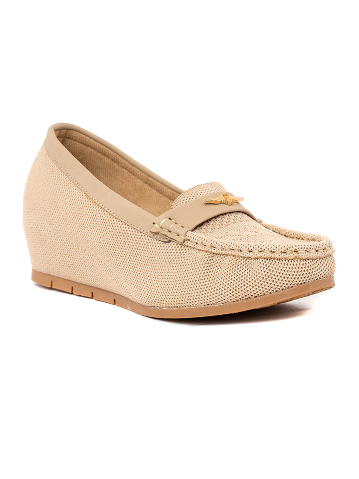 Khadim Sharon Wedge Heel Loafers Casual Shoe for Women